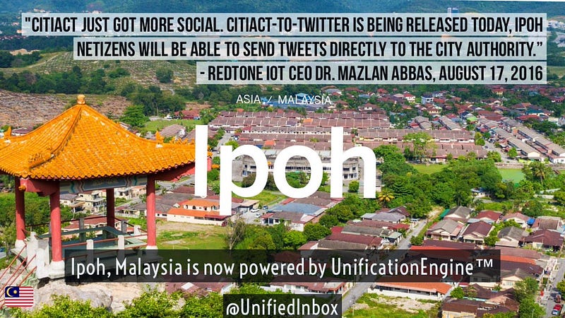 HOW is #Ipoh, #Malaysia using #IoT? Through @REDtoneIOT's #CitiAct - ! 🇲🇾 #smartcities