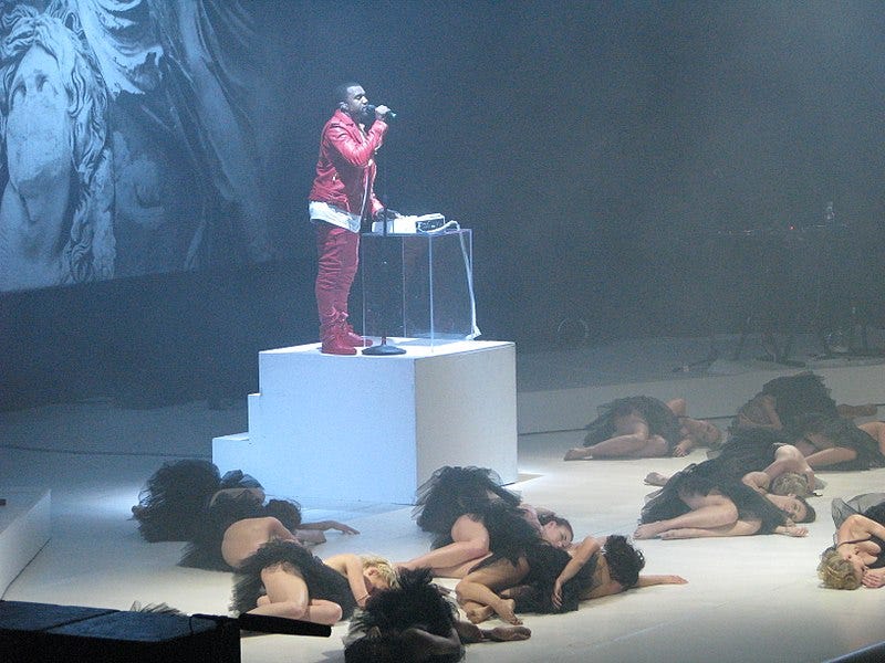 Kanye West performing the song “Runaway” at the Sydney Entertainment Centre on January 27, 2012 in Sydney, Australia.