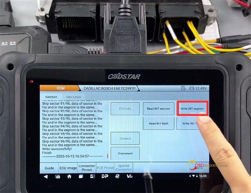 How to Read Write Cadillac E68 ECM with OBDSTAR DC706
