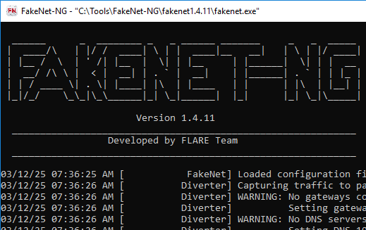 FakeNet-NG — network traffic capture