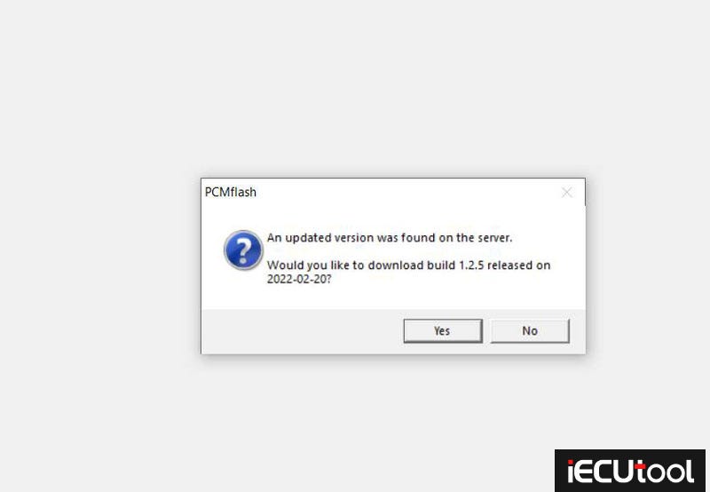 disable update reminder for PCMflash