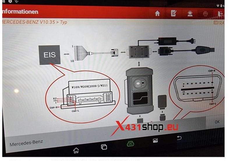 LAUNCH-431 IMMO PLUS Mercedes W169 key programming error