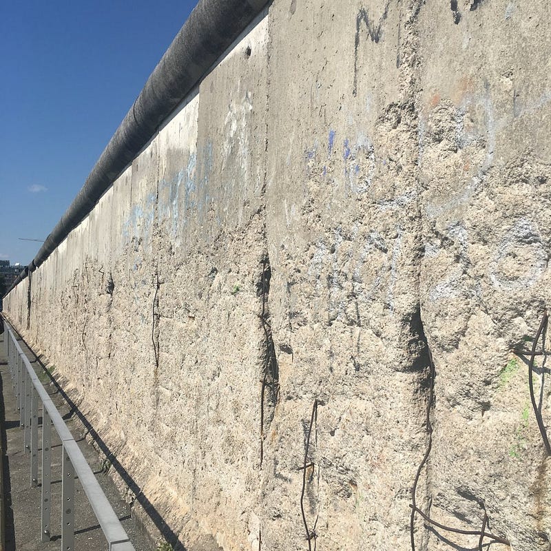 Berlin wall preserved at the Topography of Terror museum. 