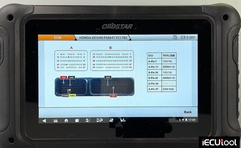 OBDSTAR DC706 Honda Civic One-click Idle Speed Repair