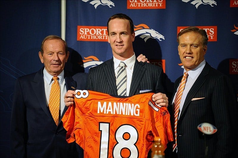 Peyton Manning Denver Broncos signing