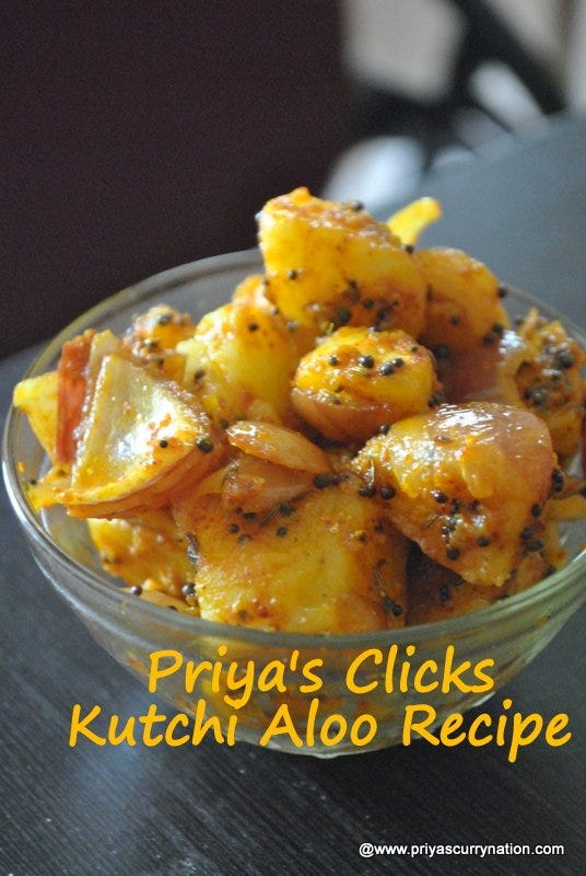 KUTCHI ALOO / SPICY POTATO FRY RECIPE