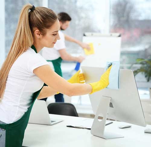 Experienced office cleaners in Adelaide cleaning commercial spaces