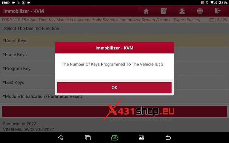 LAUNCH X431 IMMO PLUS Program 2020 Ford Bronco ID49 Key
