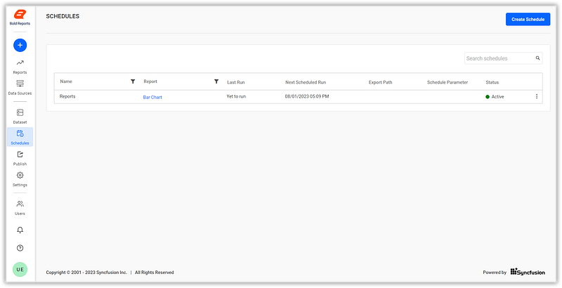 Scheduled Reports