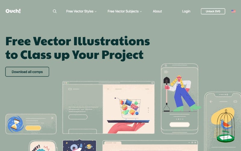 Download 26 Places To Find Beautiful Free Illustrations For Your Website Laptrinhx