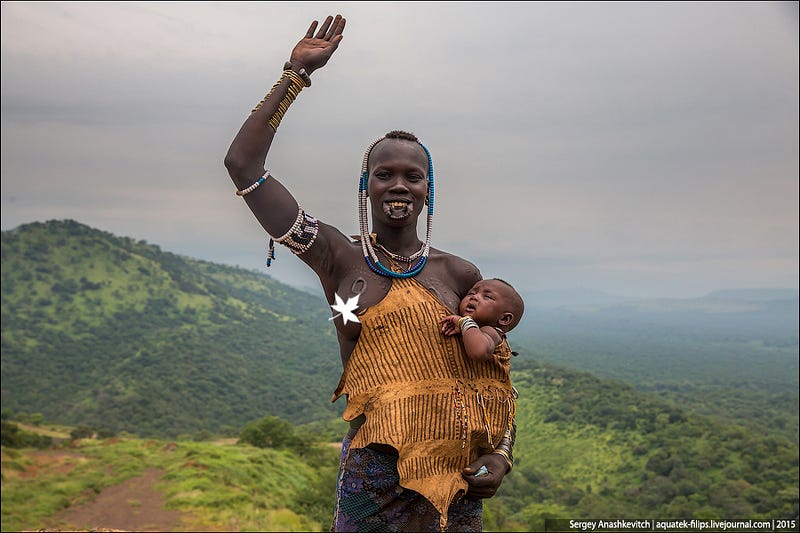 Mursi tribe, Ethiopia / Племя мурси в Эфиопии