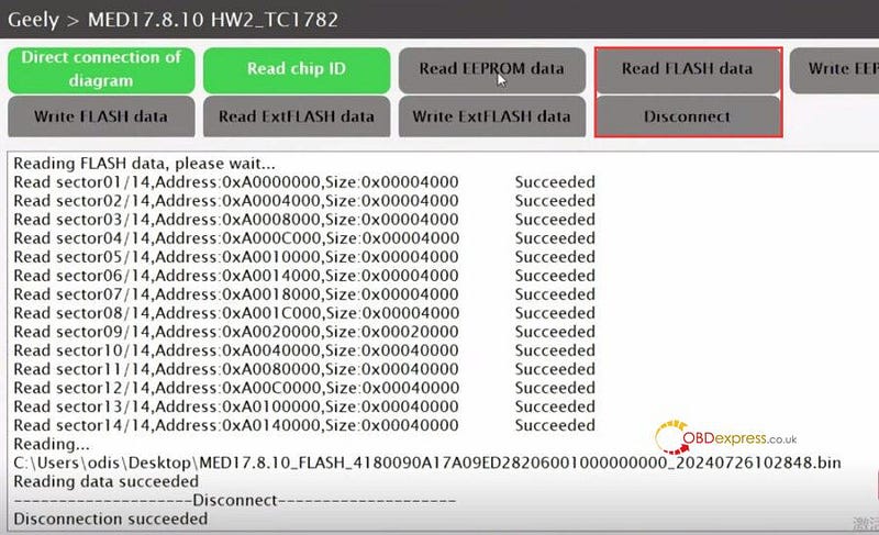 LAUNCH-X431 ECU Programmer Clone Geely Bosch MED17.8.10 on Bench