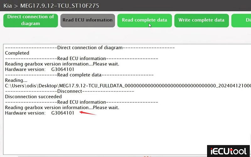 Launch X431 ECU Programmer Clone Hyundai MEG17.9.12 ECU