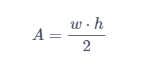 Triangle area algorithm