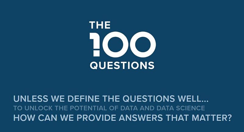 The Govlab At Nyu Tandon Announces The 100 Questions Initiative