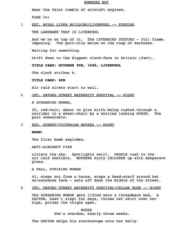 Page One: “Nowhere Boy” (2009)