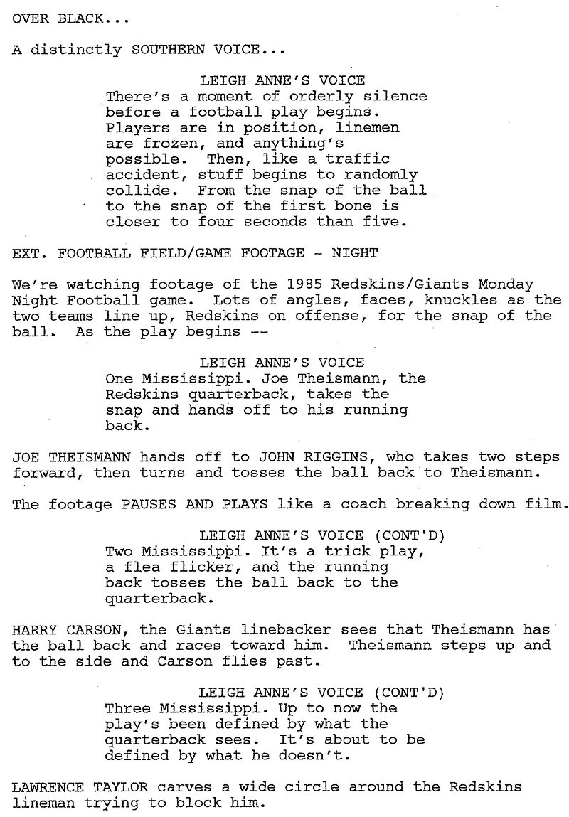 Page One: “The Blind Side” (2009)