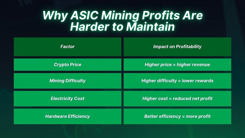 Why ASIC Mining Profits Are Harder to Maintain