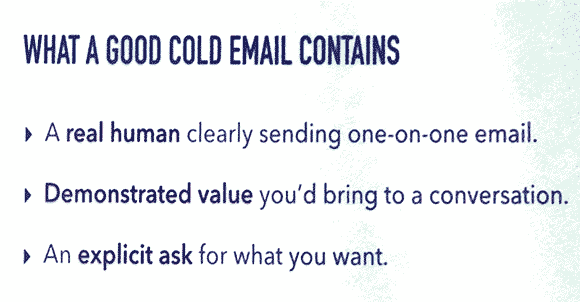 Cold email tips