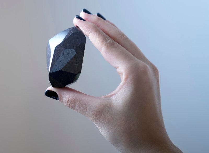 A unique black diamond will go up for auction?—?it was created billion