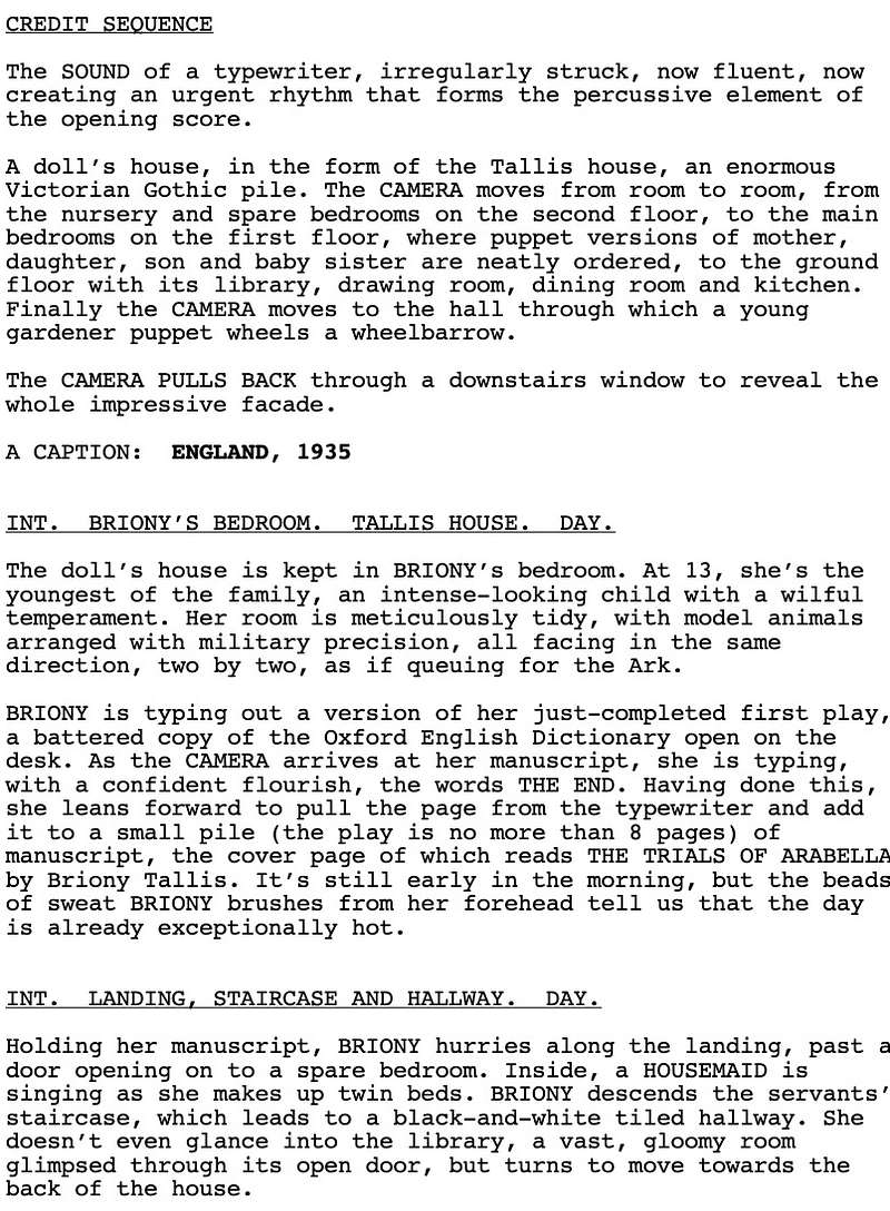 Page One: “Atonement” (2007)