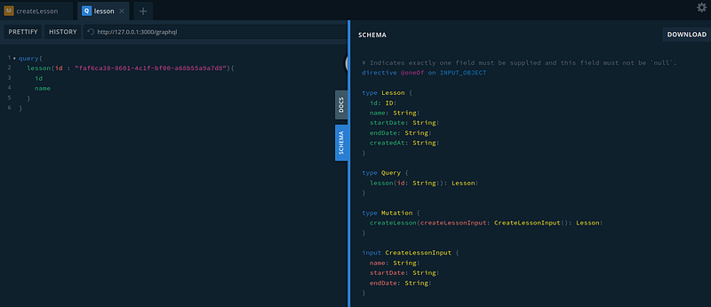 MongoDB and GraphQL in the Nestjs