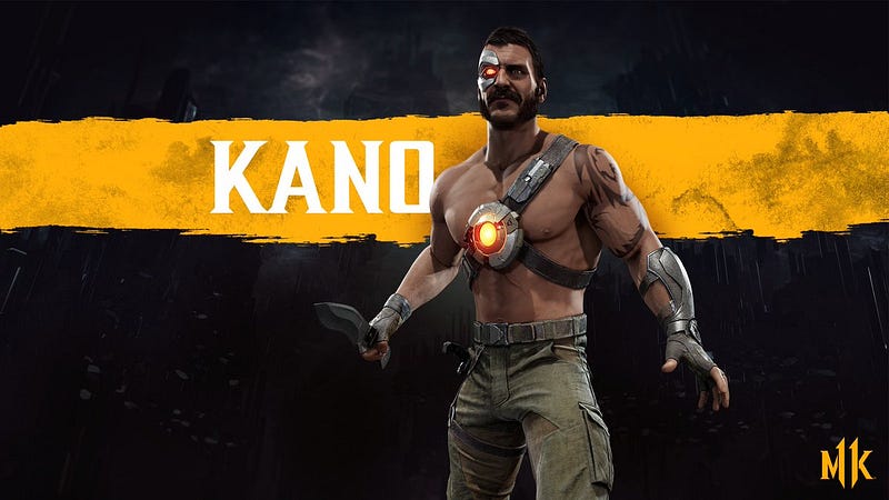 Další postavou oznámenou pro MK11 je Kano