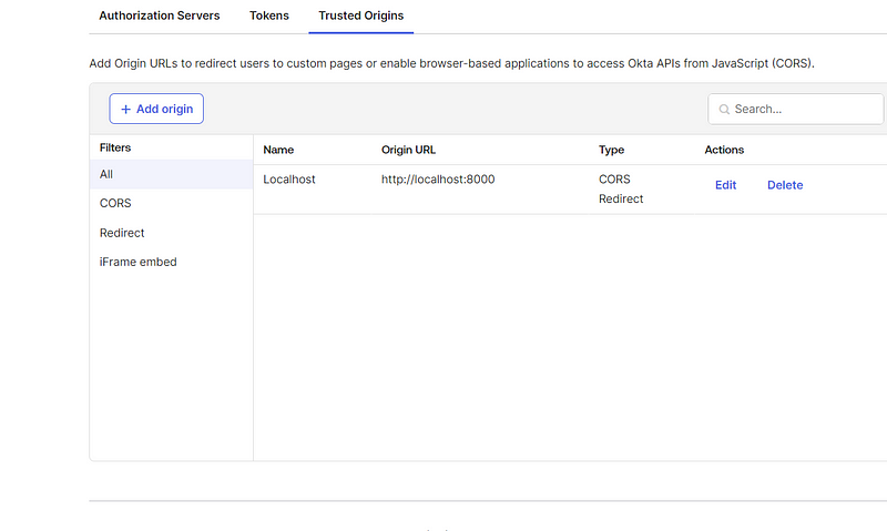 CORS Configuration