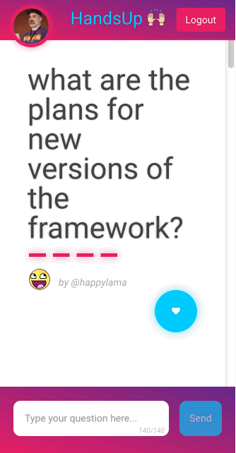 HandsUp Voting app