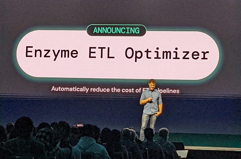 Databricks Data and AI Summit 2022: Michael Armbrust announcing Enzyme