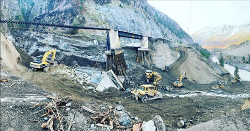 Following the historic flooding, repairs start along Highway 1 in British Columbia where damage was much worse.