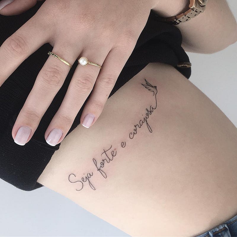 Tatuagem Com Letra De Maquina De Escrever