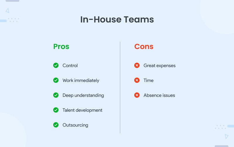 Benefits of In-House Teams