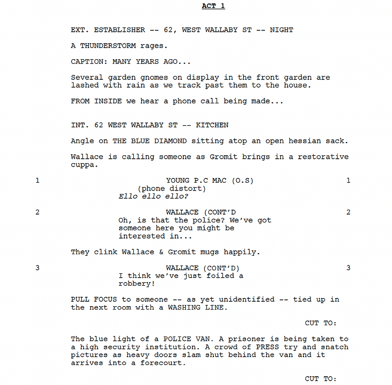 Page One: “Wallace & Gromit: Vengeance Most Fowl” (2024)