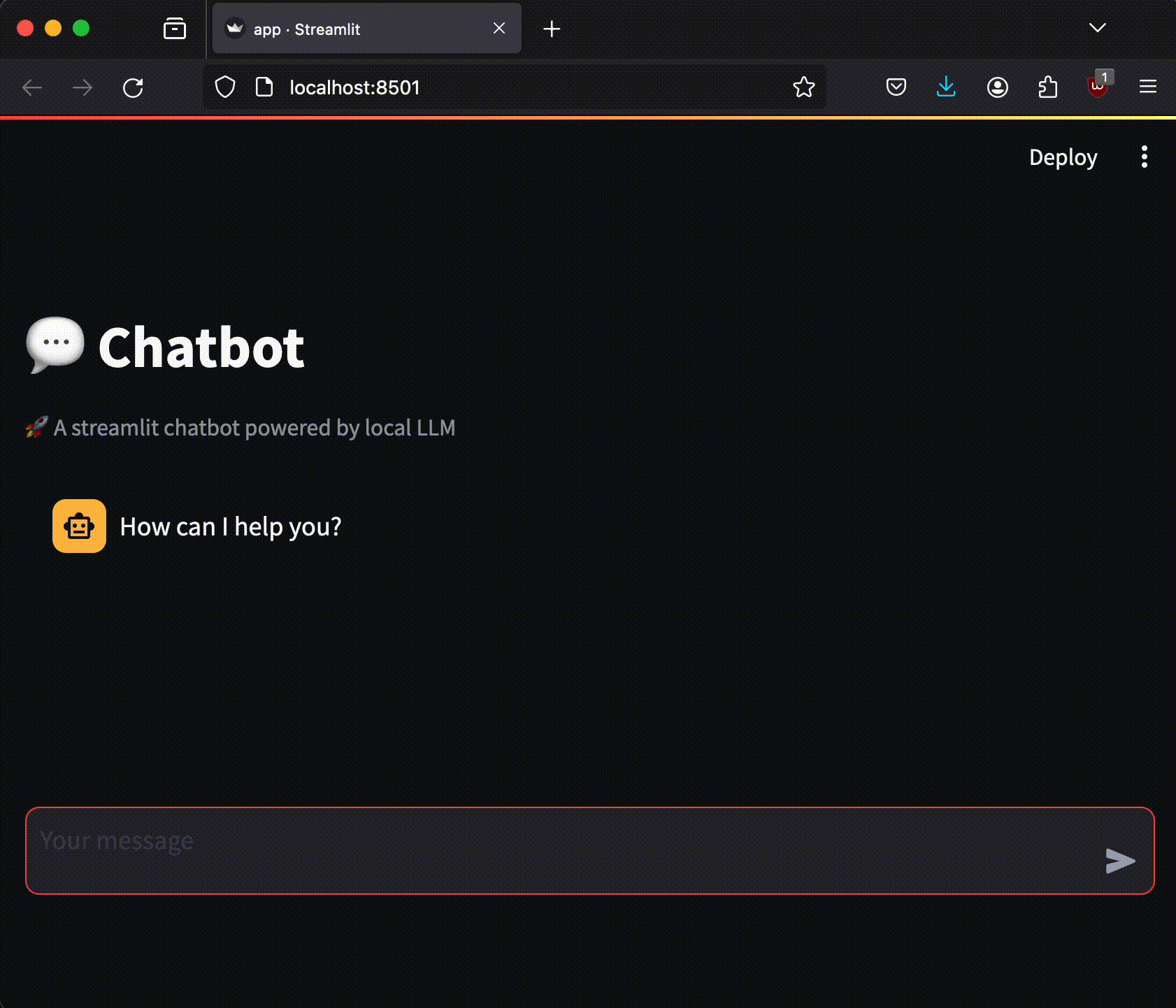 dummy chat bot