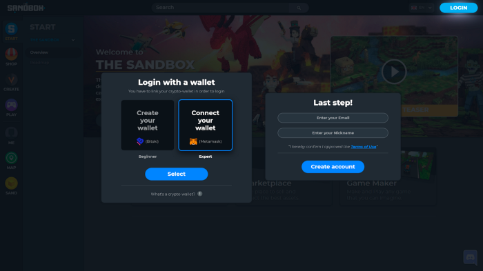 bitcoin sandbox account