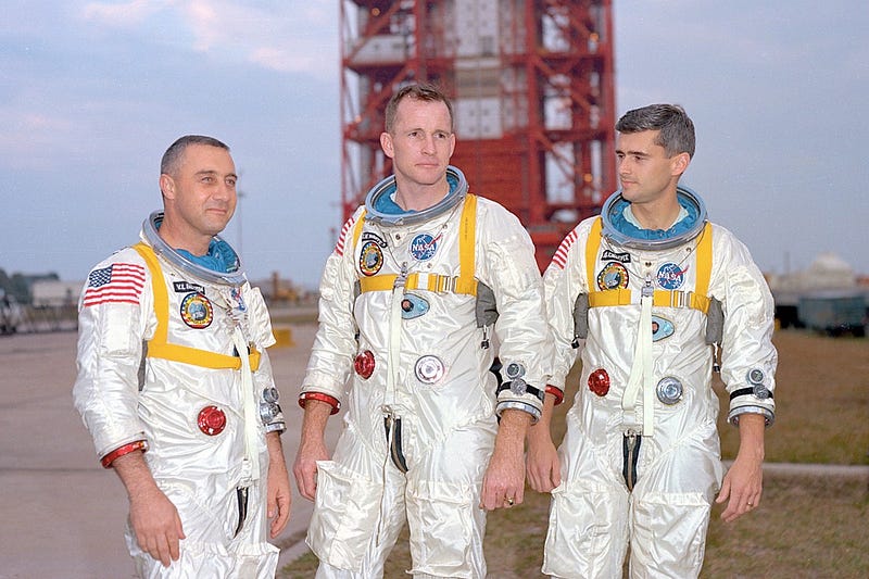 Gus Grissom, Ed White, and Roger Chaffee died in Apollo 1. Grissom’s family believe it was murder