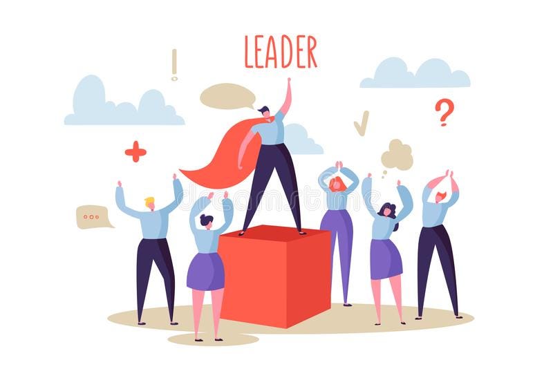 https://www.dreamstime.com/business-leadership-concept-manager-leader-leading-group-flat-characters-people-to-success-motivation-vector-illustration-image123568580