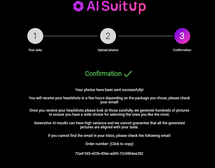 complete order page