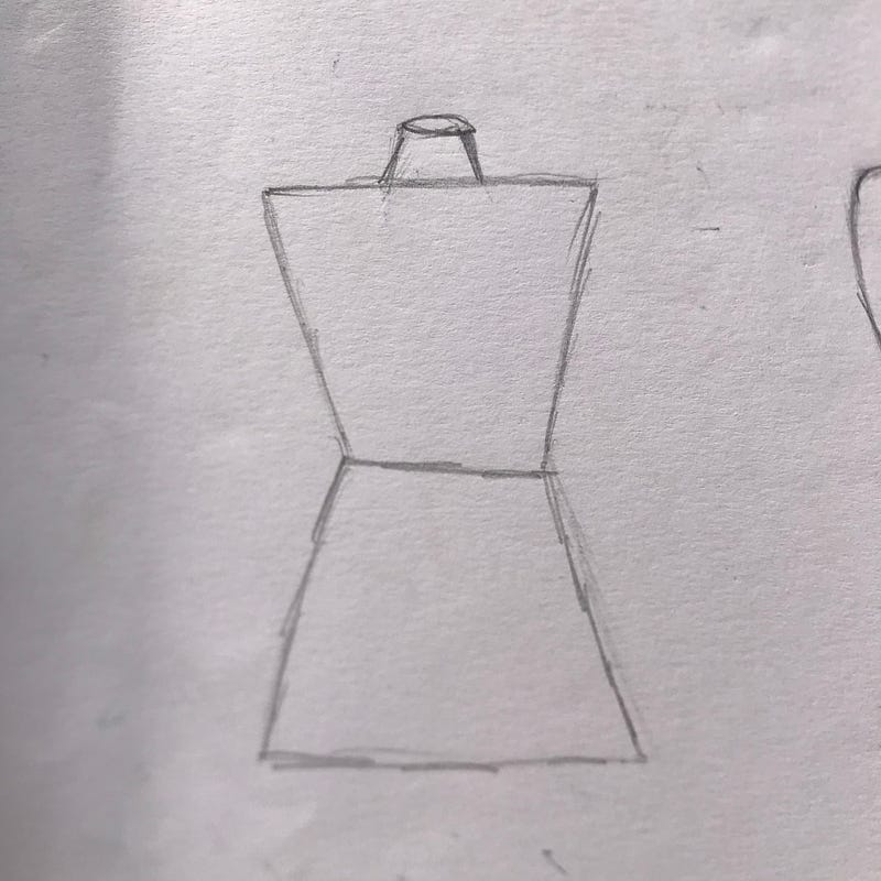 Let's practice how to draw a dress form , shall we?