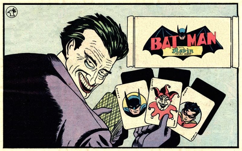 The Joker and his playing cards