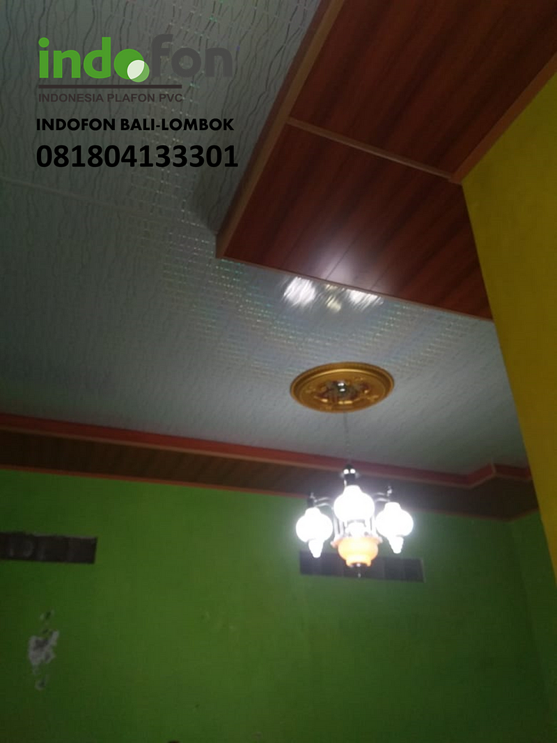 PASANG SHUNDA PLAFON PVC INDOFON PVC GYPSUM GRC DI DOMPU LOMBOK NTB