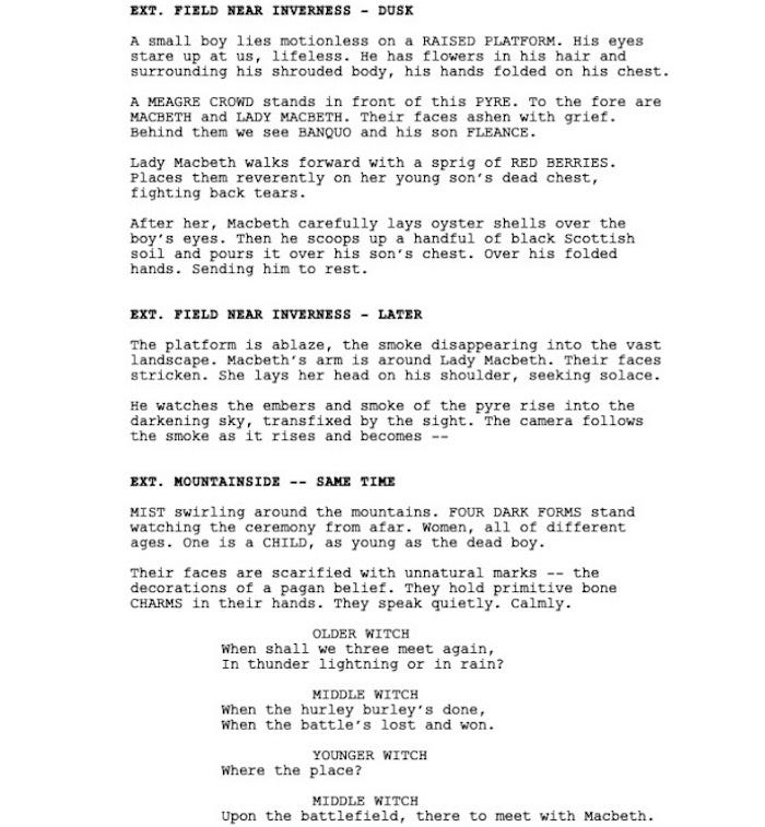 Page One: “Macbeth” (2015)