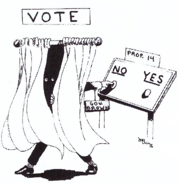 Political cartoon by a young Joe Vigil
