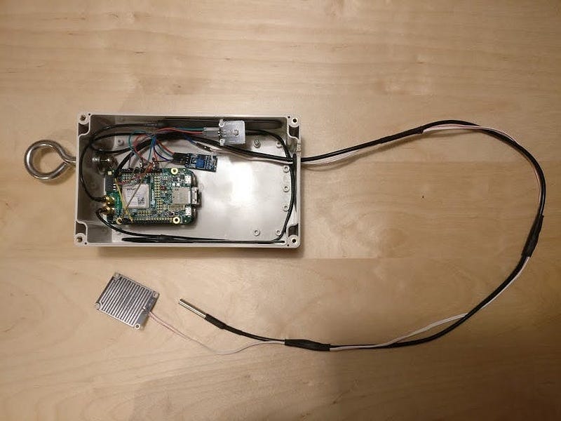 Smart snowmelt system - sensor box