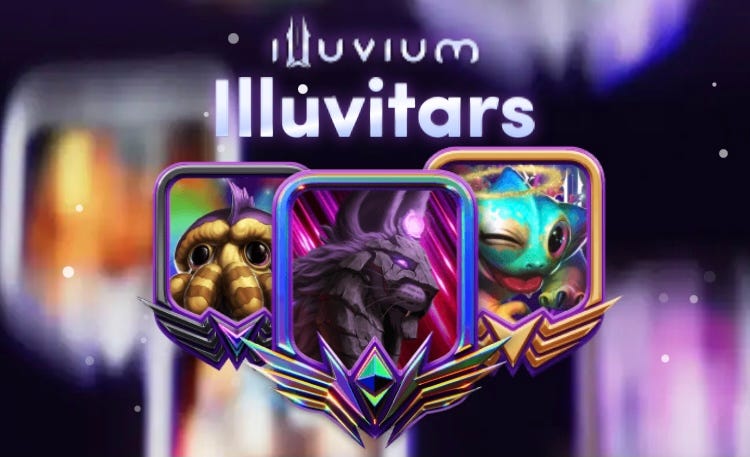 Illuvitars from the blockchain game Illuvium.