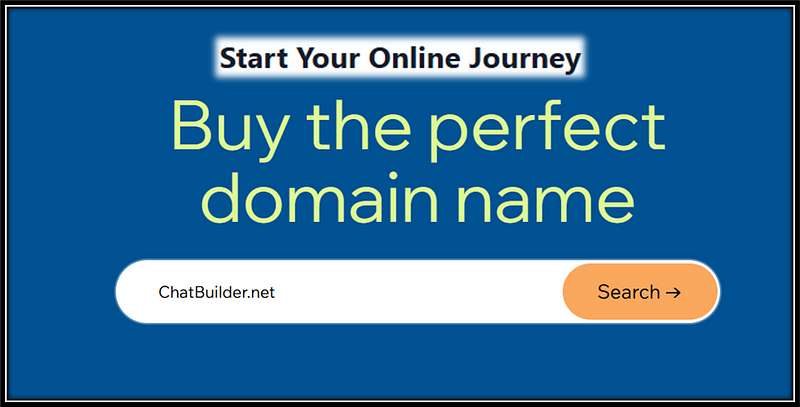 ChatBuilder.net domain name for sale at Start Your Online Journey