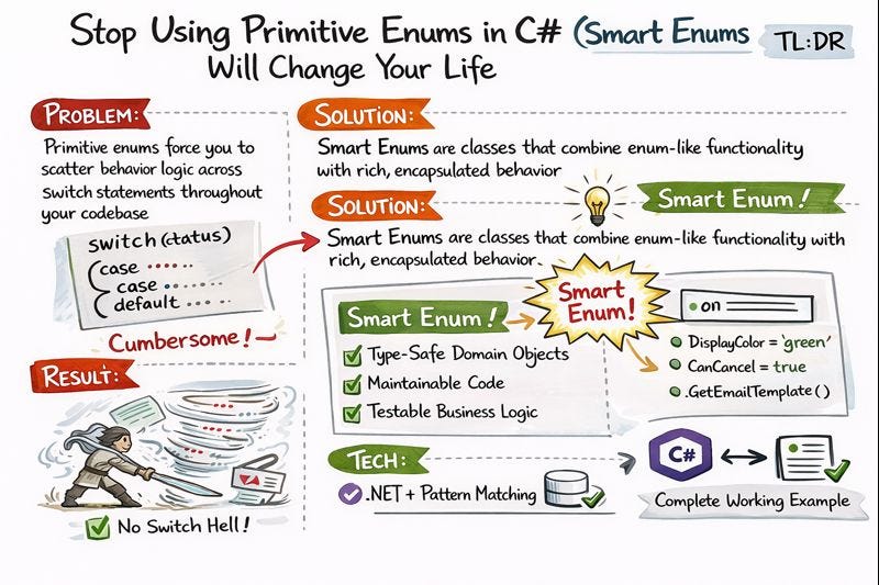Stop Using Primitive Enums in C# (Smart Enums Will Change Your Life)