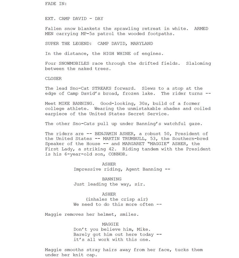 Page One: “Olympus Has Fallen” (2013)