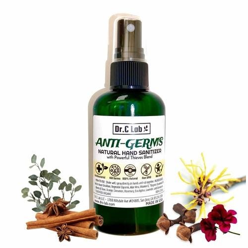 Anti-germs natural hand sanitizers